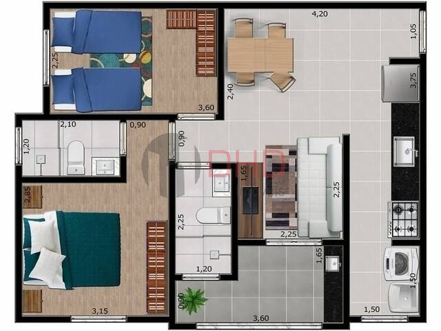 #2381 - Apartamento para Venda em Sorocaba - SP - 2