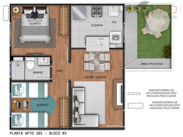 #2524 - Apartamento para Venda em Votorantim - SP - 3