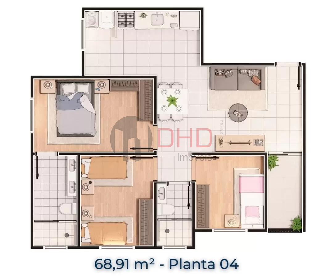 Apartamento, 3 quartos, 68 m² - Foto 15