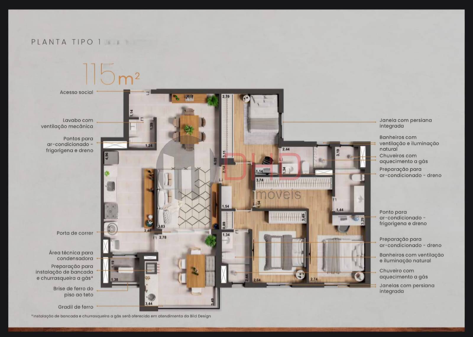 Apartamento, 3 quartos, 115 m² - Foto 1